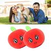 Squeaky Plush Dog Toy Cartoon Cute Stuffed Teeth Grinding Relieve Boredom Apple Plush Toy for Pets