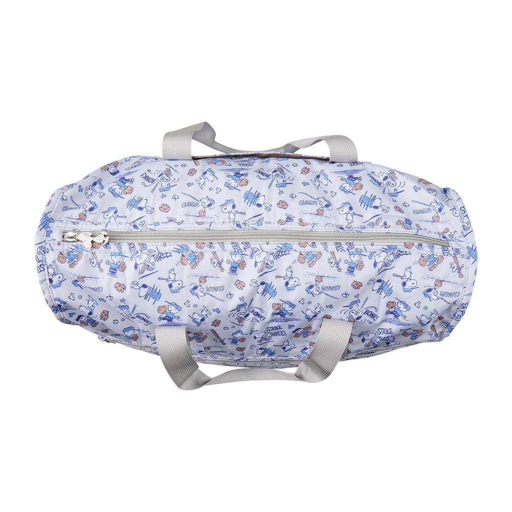 [Sifre] Folding Boston Bag, Large, Peanuts & Snoopy, PN170, Gray Baseball