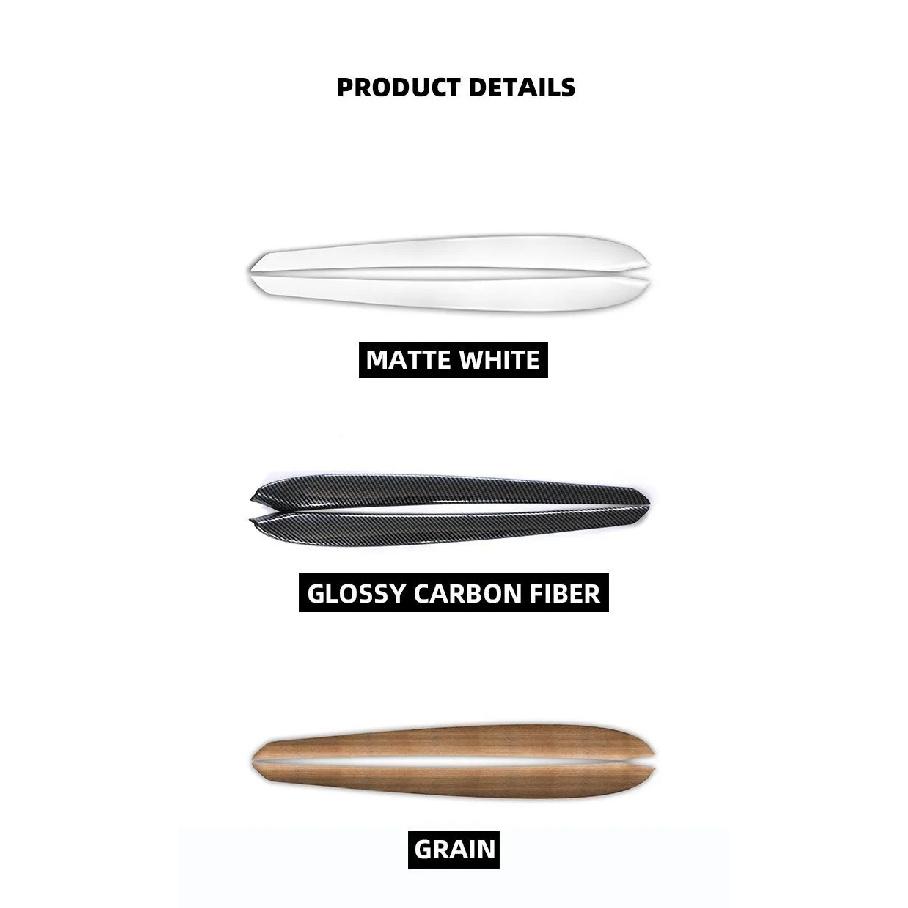 Door Dash Trim Panel For Tesla Model 3 Y Car Dashboard Cover Carbon Fibre ABS Interior Accessories Sticker 2021-2024 New
