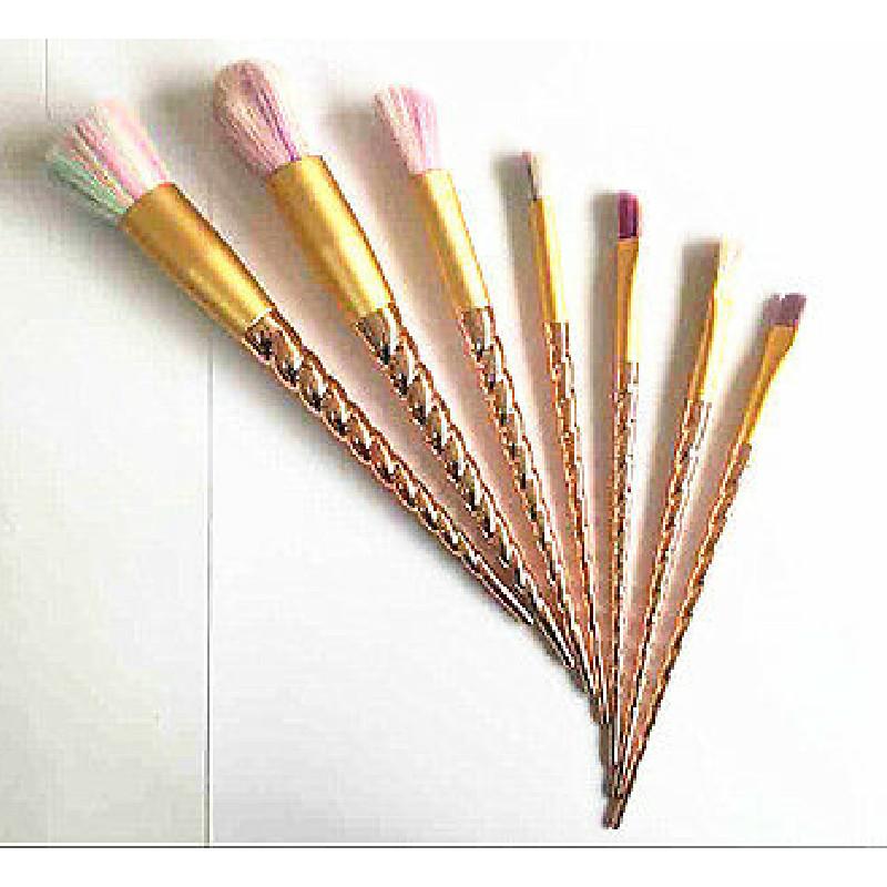 Female Unicorn 10pcs Makeup Brushes Set Thread Contour Eyeshadow Powder Brush