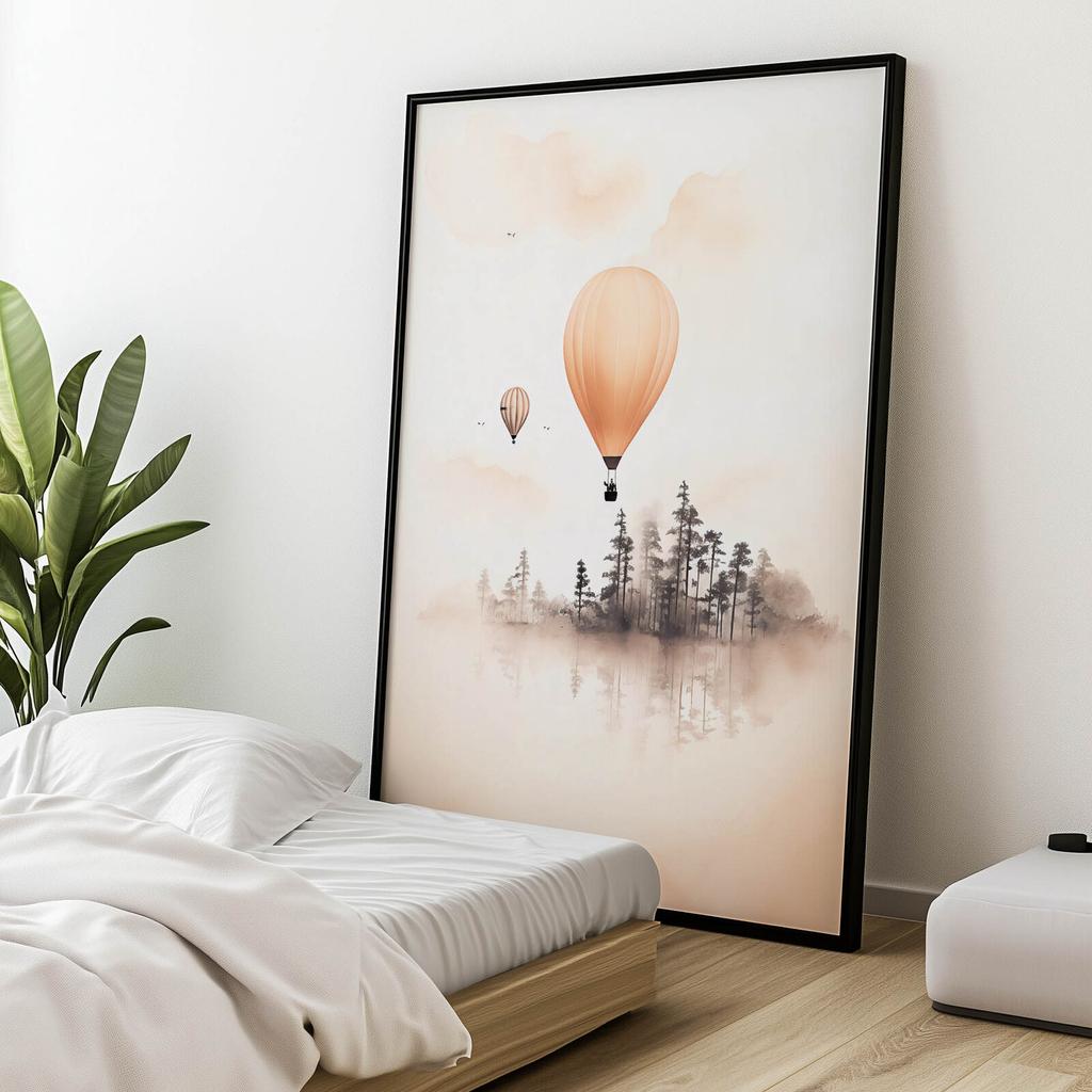 Fairytale Flight Fairytale Flight, 30X40 Cm, Gold Aluminum Frame, 230 Gsm Matte Paper