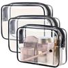 3pcs Upgraded Color-edge Transparent Makeup Bag, Transparent Makeup Bag, Suitable for Travel, Suitable for Various Storage Needs