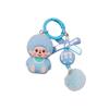 Llavero de M Beads Sentado con Flocado Llavero Lindo Joyería Colgante de Bolso de Moda Colgante Pequeño de Juego