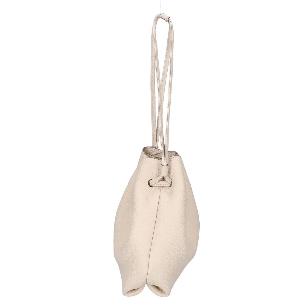 BONAVENTURA [Beautiful Condition] Noah Bag Shrink Leather Drawstring Handbag IvoryUsed