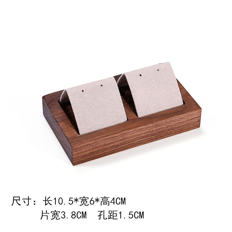 Walnut Jewelry Display Stand Combination Set Jewelry Display Ring Jewelry Look Pallet Necklace Display Model Stand