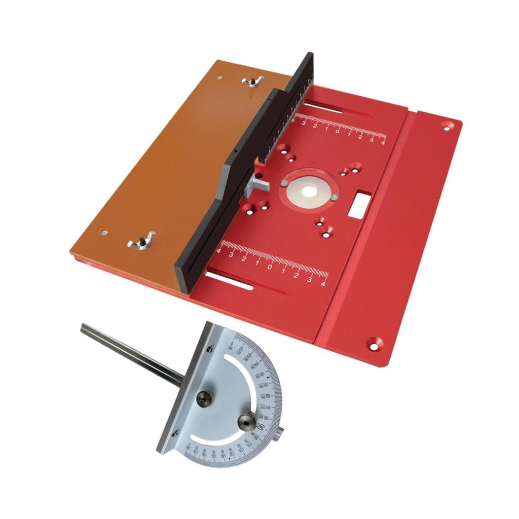 Router Table Insert Flip Plate 9.4x9.6x1.6inch Versatile Aluminium Woodworking Tool for Decoration Workers Simple Assembly