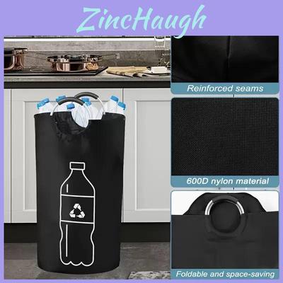 Home Storage Trash Bag With Large Capacity Foldable Collapsible For Indoor Organizing