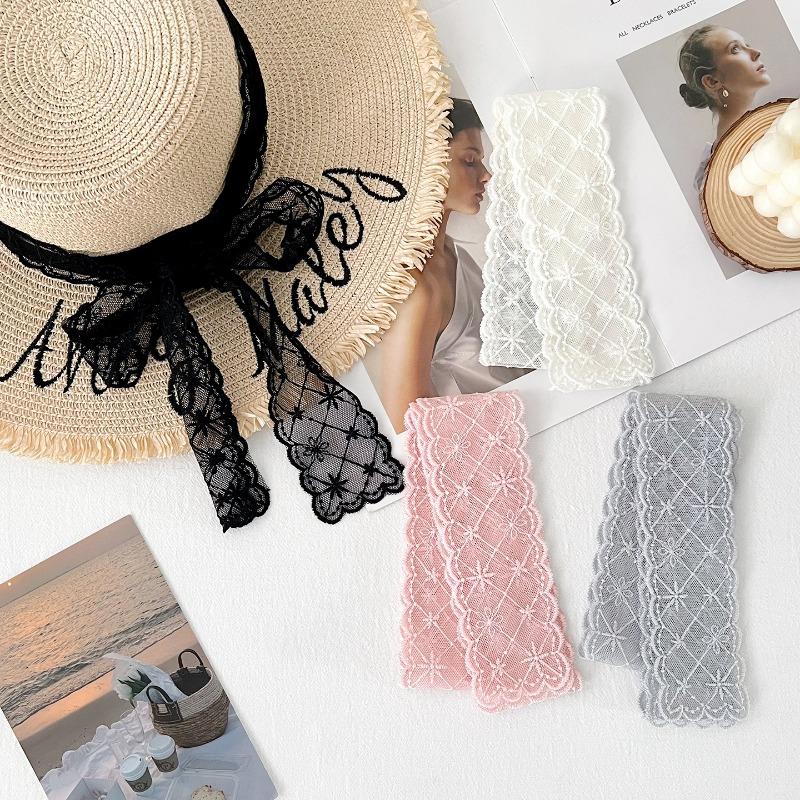 Women Korean Style Long Lace Scarf Multifunctional Decorative Waist Belt Hair Band