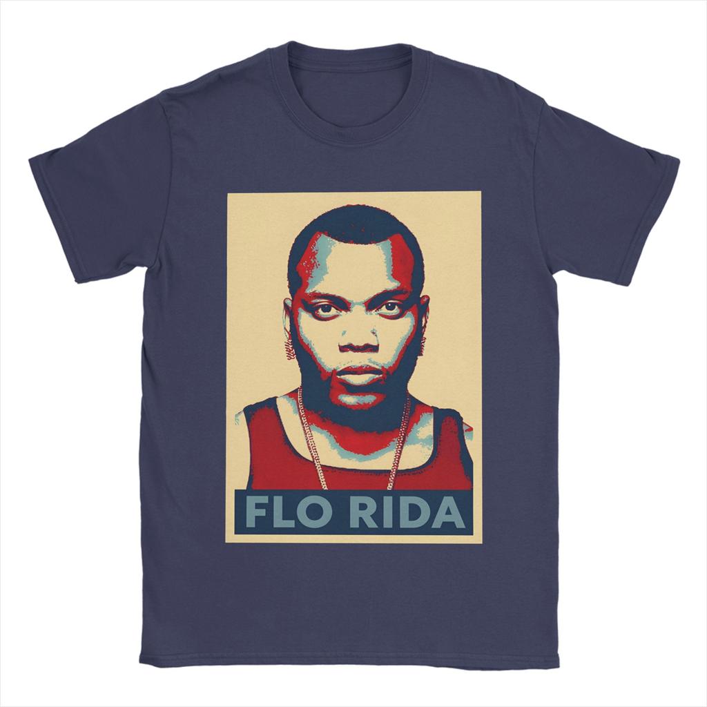 Flo Rida TShirt Unisexs Cotton Tops Shirts Casual Round Neck Short Sleeve