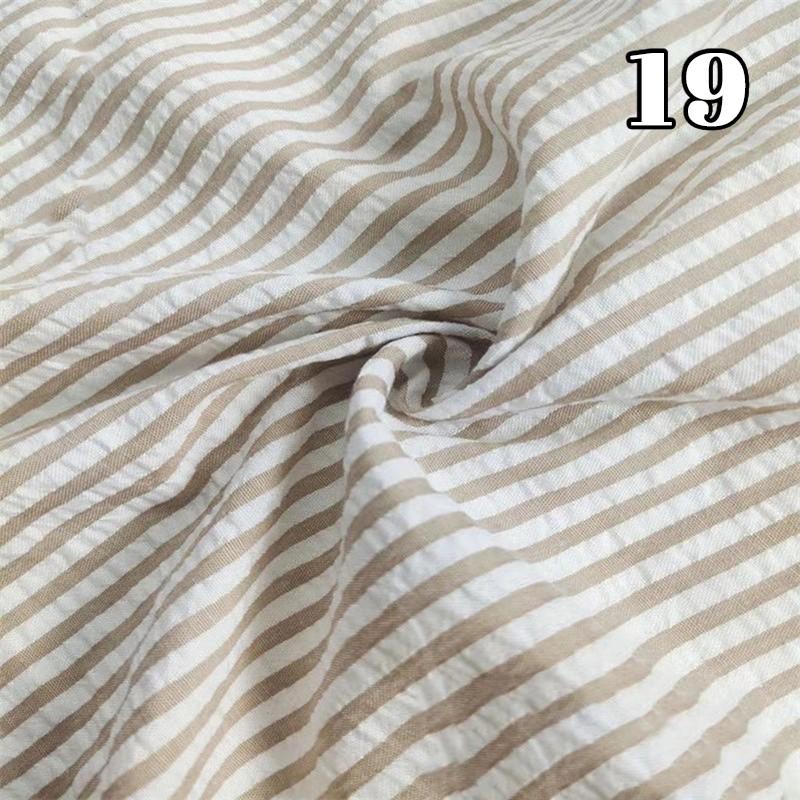 Tenká seersucker kostkovaná látka Ruční práce Měkká látka na šaty Koš Kalhoty Ubrus Šití DIY Bavlněný polyesterový materiál