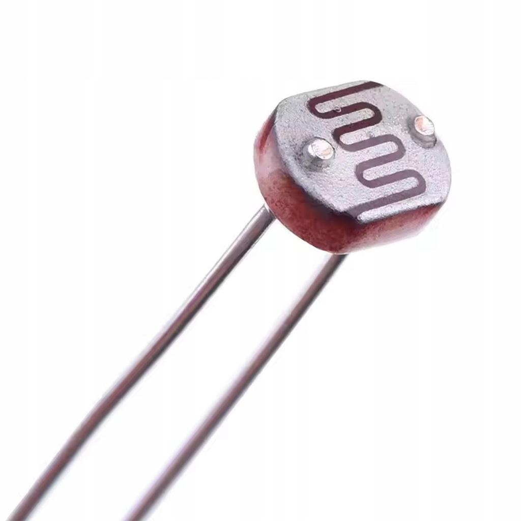 Rosfix Photoresistor GL5528 10K–20K – LDR Light Sensor | Set of 2 Pieces | Fast Response | Compatible with Arduino and Raspberry Pi
