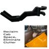 Durable Plastic Car Headrest Hook Clip on Design Space Saving Hook Clip Black Finish Secure Grip Storage Hook Car Interior