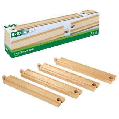 Brio Straight Track 216mm for Ages 3 and Wooden Wooden Gift (33341) Up. [Toy, Toy, Track, (Birthday/Christmas)]