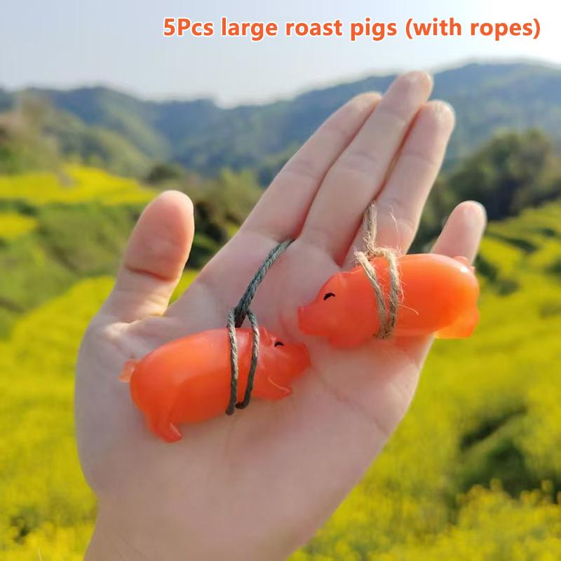 5Pcs Funny Color-Changing Baked Crab Car Pendant Car Decoration Accessories Creative Swing Goose Lobster Keychain Bag Pendant