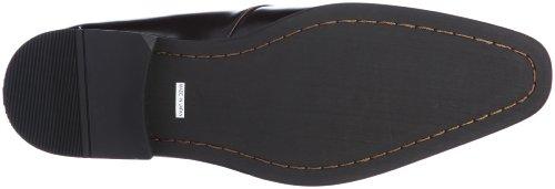 Sarabande Men's Single Monk Cow Leather Dress Shoes, Size 7763, Dark Brown, Size 42 (26cm)