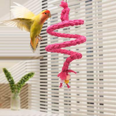 Cușcă pentru păsări Jucărie Coarda de cățărat Jucării de papagal în picioare Mestecând bibani pentru Macaw,
