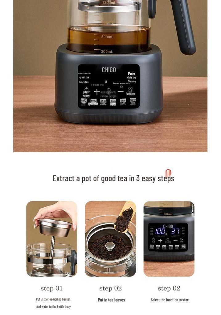 Health Pot Constant Temperature Milk and Formula Warmer, Steam Spray Tea Maker Kettle