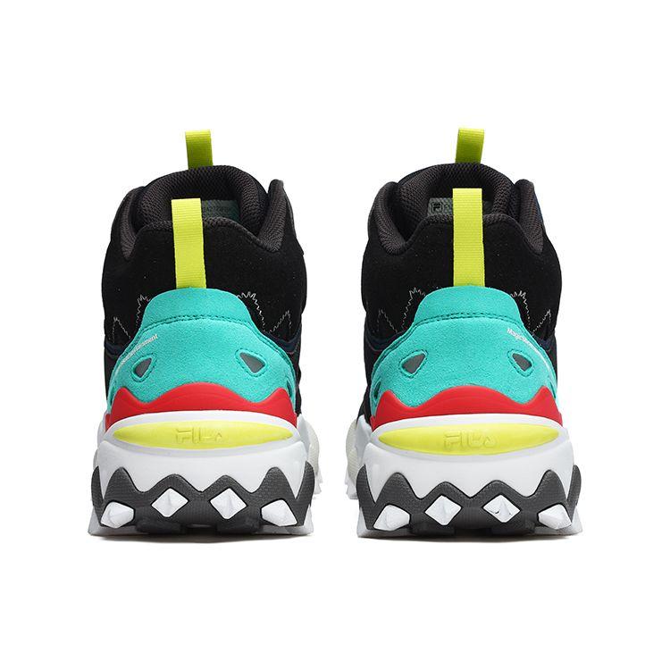 Fila X Magic Stick Collaboration Fashion Retro Mid-Top Dad Shoes Men Sneaker Black F12M242123FBK