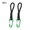 2pcs with Carabiner Elastic Wind Rope Cord Hook Multicolors Outdoor Tool  For DIY Accessories