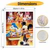 Disney Digital Oil Painting Art Kit Mickey Mouse Donald Duck Goofy Minnie Daisy Chip Dale Hand Filled Home Decor