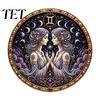 Relaxing Craft Kit for Stress Relief Zodiac Sign Faux Pearl Art Kit, 12 Signs DIY Painting Handmade Picture Kits, Round 3D Constellation Wall Adults,