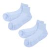 2pairs Wide Socks Non Slip Grip Wide Stretched Socks for Middle Aged and Elderly Obese Blue S