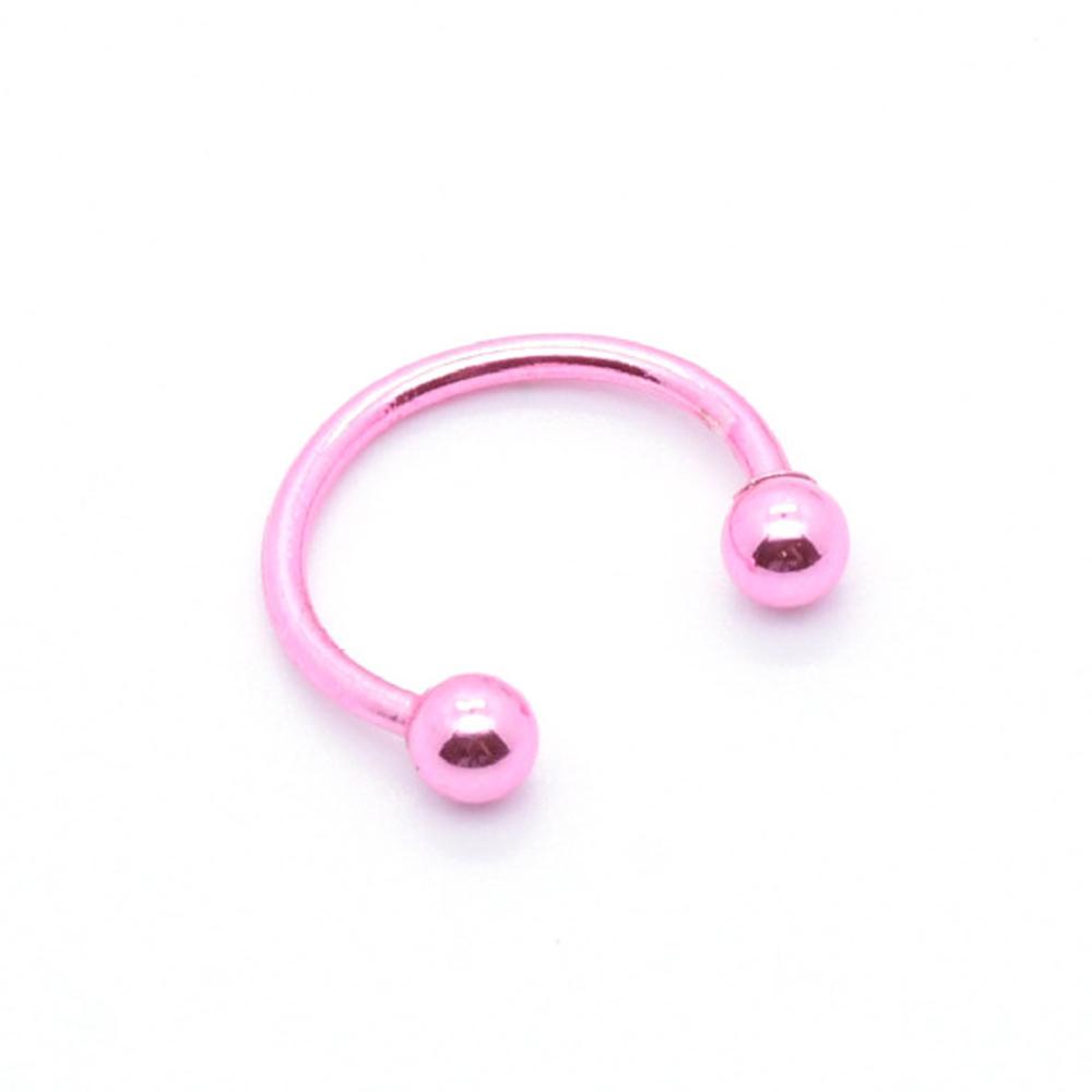 Stainless Steel Cone Spike Horseshoe Circular Septum Nose Ring Nipple Hoops Nose Septum Eyebrow Ear Piercing Body Jewelry
