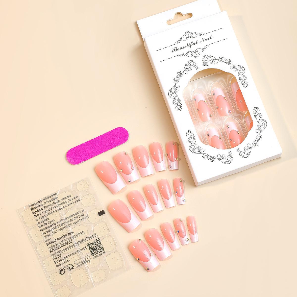 

Самые продаваемые французские белые типсы для накладных ногтей - Телесные отбеливающие арт-патчи