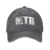 Custom Cotton Distressed Look MTB Baseball Cap Women Unisex Adjustable Gift For Mountain Bikers Racing Bike Cyclist Dad Hat Summer