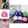 Trendy Led Flashing Children's Eggshell Backpack With Cute Dinosaur And Rabbit Design