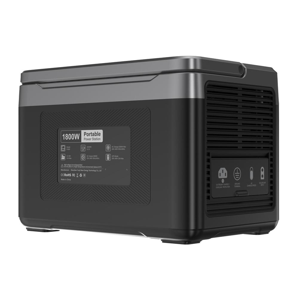 OUKITEL P1000 PLUS Tragbare Powerstation, 1800W 1024Wh Solargenerator mit LiFePO4-Akku, Schnellladung, Intelligente App-Steuerung für den Außenbereich