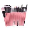 20-Piece Neutral Eyeshadow Brush Set with 24 Color Options