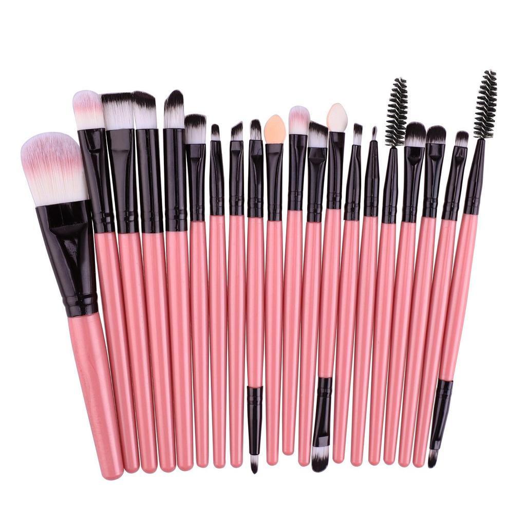 20-Piece Neutral Eyeshadow Brush Set with 24 Color Options