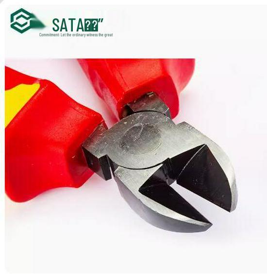 SATA VDE Insulated High Voltage Diagonal Cutting Pliers 6" & 7"