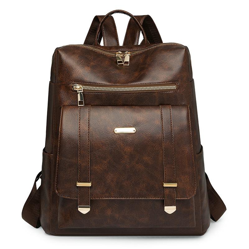 

Рюкзак женская сумка простая мода большой емкости женский рюкзак для поездок на работу коричневый/кофейный