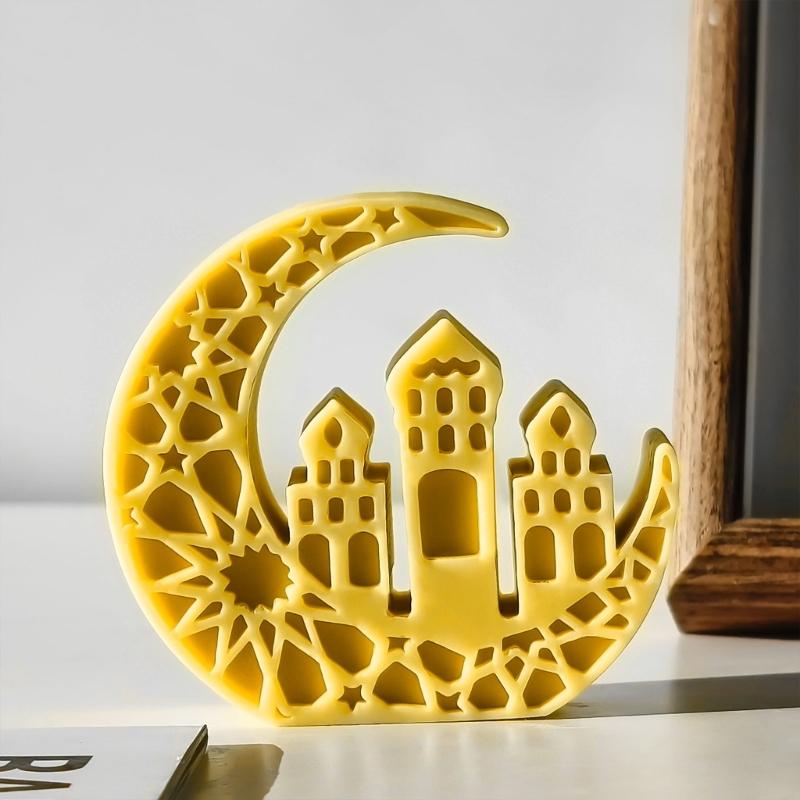 Moon Shape Epoxy Resin Mold Eid Series Reusable Silicone Molds for Crafting Jewelry Ornaments and Decoration Projects