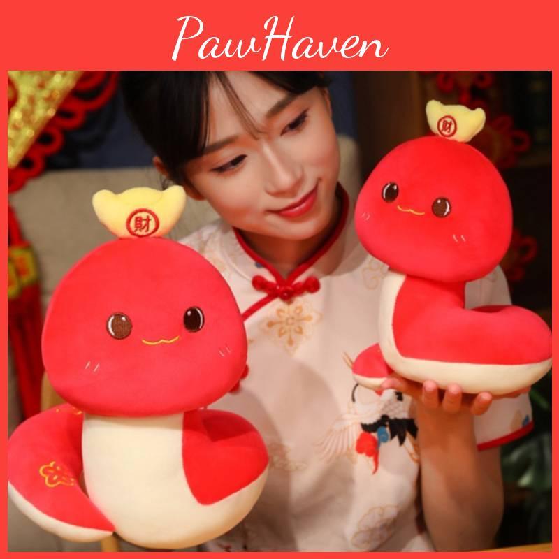 Creative 2025 Year Of The Snake Plush Toy With Ultra Soft Short Fur And Unique Design