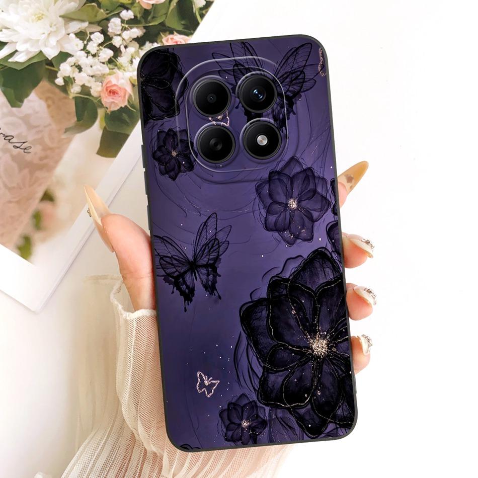 For Xiaomi Redmi Note 15 5G / Note 15 Pro 4G Cute Cat Flower Cartoon Phone Case For Redmi Note15 15Pro 4G Soft Silicone Bumpers