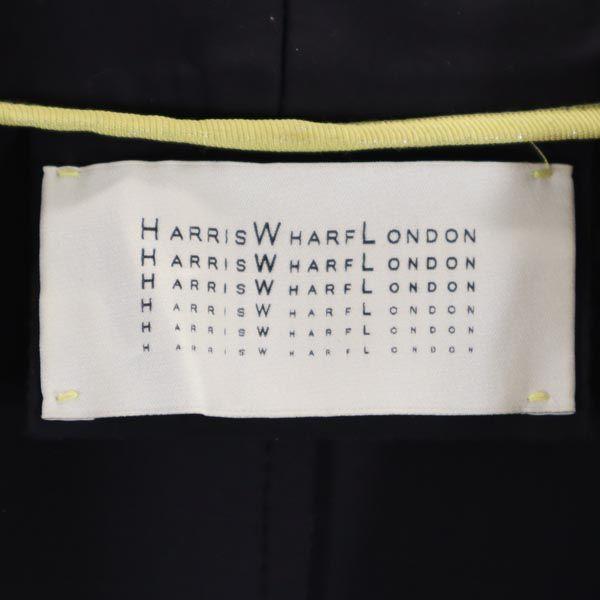 HARRISWHARFLONDON Made In Italy Long Sleeve No Color Coat 42 Navy System Women Used
