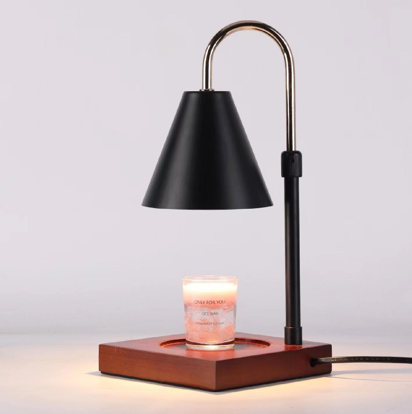 

Деревянная лампа с регулируемой яркостью свечей, лампа для плавления воска, прикроватные тумбочки для спальни, 110 В/220 В, ароматерапия, цвет ореха, стекло, в помещении