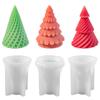 Silica Gel Candle Mold Steric Festival DIY Mold Christmas Tree Candle Mold  Candle Making