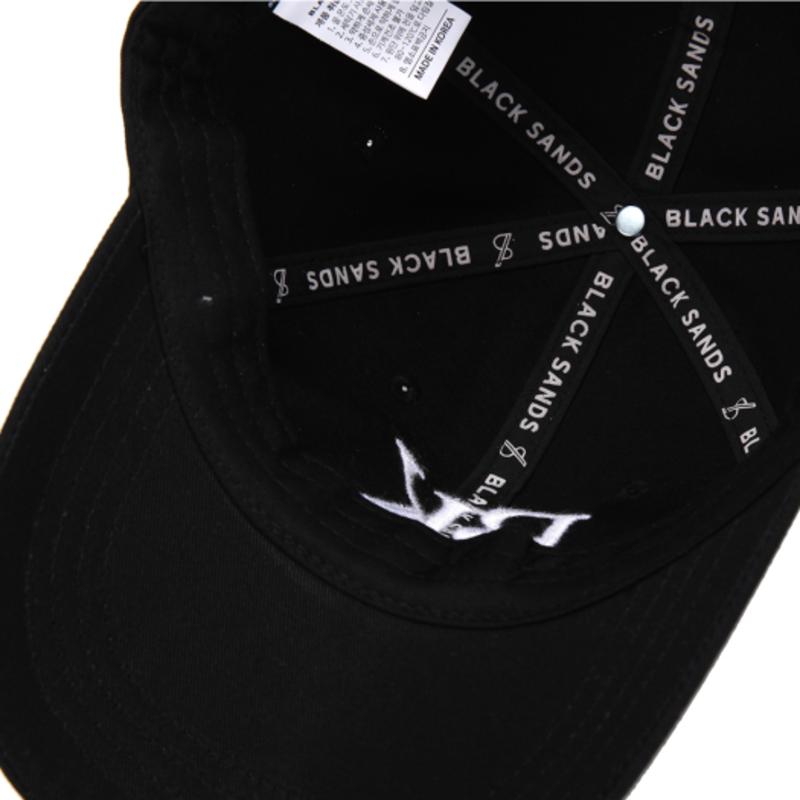 BLACK SANDS Symbol Chic Trip Embroidered Ball Cap_Black