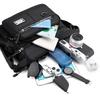 Men's cross-body bag with multi-layered pockets, adjustable shoulder strap, business single-shoulder bag