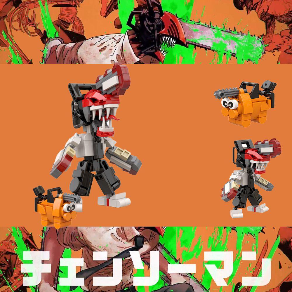 Creative Chainsaw Man 239pc Building Blocks Set Imagination Building Fun For Adults Kids