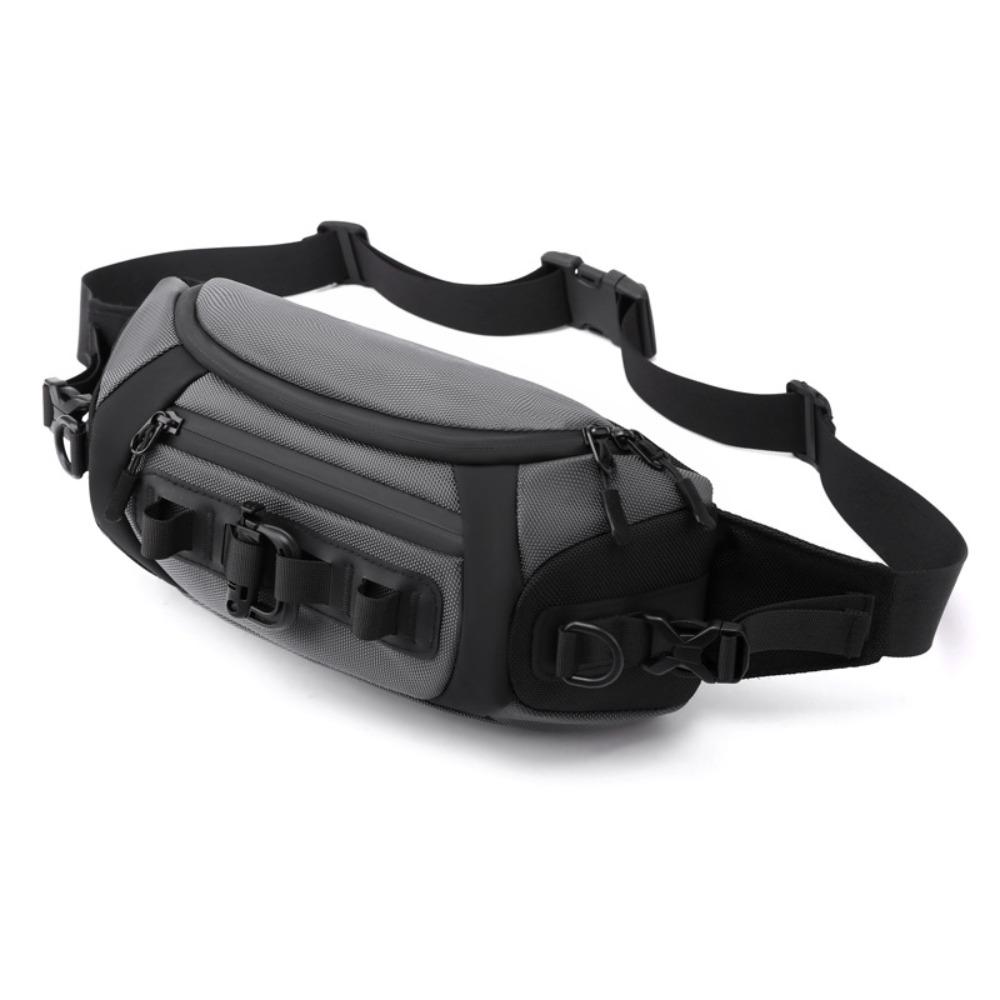 

Anti-theft Men s Chest Bag Adjustable Strap Sport Cross Phone Bag Shoulder Crossbody Bag Work серый