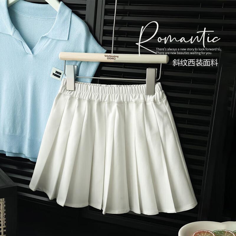 TutoXiang Kids  Pleated A-Line Skirt 130