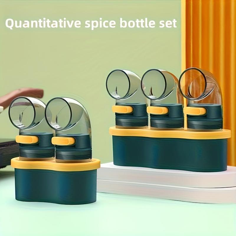Spice Organizer with Controlled Dispensing - Countertop Spice Rack, Space Saving Kitchen Organizer with, for Salt, Pepper, Chili, Herbs