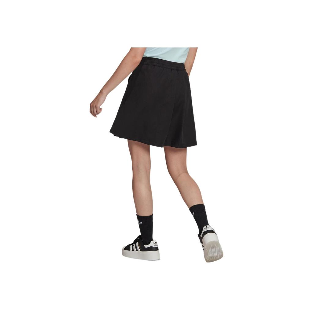 Adidas Originals Adicolor Contempo Pleated Loose Sports Skirt Women Black HN3669