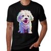 Cute Bichon Frise By Robert Phelps Tshirt Relaxed Casual Short Sleeve Tee
