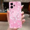 Phone Case For Honor Play 10 4G Butterfly Bow Protective Casing For Honor Play10 4G Transparent Soft Silicone TPU Cover